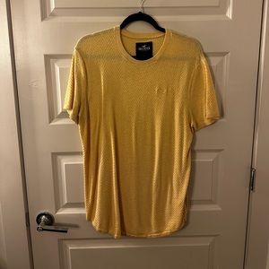 Hollister Yellow Short Sleeve Shirt